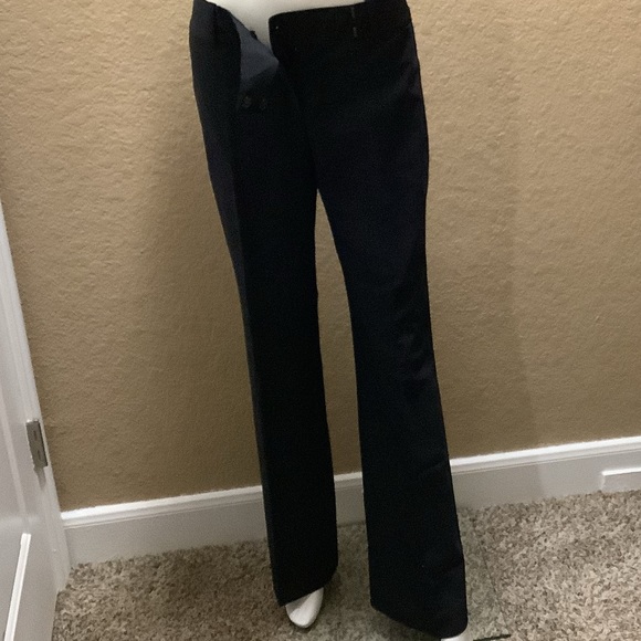 🛑 Ann Taylor Black Striped Slacks (Size 2) - Picture 1 of 7